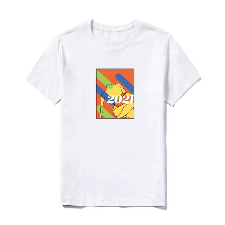 Camiseta casual Camiseta básica de manga corta de algodón de verano para hombre 
 Camisetas de hombre vintage estampadas con diseño estampado - 1