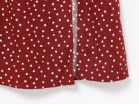Ropa de mujer europea y americana diseño de explosión rápida sentido nicho versátil lunares vestido casual falda fina roja regalo - details 9