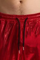 Modo Superficie brillante estampage à chaud hommes pantalons décontractés Harajuku Hip Hop Disco danse Streetwear cordon discothèque pantalon - details 10