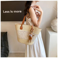 Bolso de Verano a la Moda Bolso de Malla para Mujer Bolso de Playa de Paja - details 0