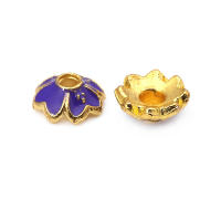 Tapetes de Flores de Brasso Dorado 18K 30PCS Accesorios de Joyería DIY de Alta Calidad - details 8