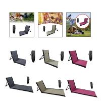 Floor Chair with Backrest, Camping Chair, Lounge Chair with Storage Bag, Folding