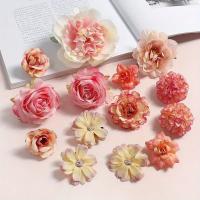 Cabeza de flores artificiales de rosas mezcladas, flores falsas para decoración del hogar, decoración de boda, manualidades, regalos, adorno, accesorios de guirnalda - details 9