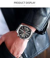 Reloj de Negocios Impermeable de Cuarzo CURREN 8351 Correa de Acero Inoxidable - details 9