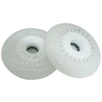 2 Piece Led Bright PU Inline Speed skate Flash rollers Rodas 100mm 110mm Scooter Roller Ruedas inline Skating wheels - details 13