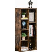 Estantería de Madera Rústica Marrón 7 Compartimentos para Libros, Archivos, Dormitorio, Oficina - details 6
