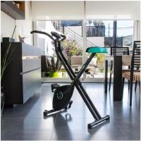 Estática Plegable con Volante de Inercia X-Bike, Sistema Silence Fit, Con y Sin Respaldo, Manillar y Sillín Regulable, Pulso, Pantalla LCD, Soporte para dispositivos, Ruedas - details 7