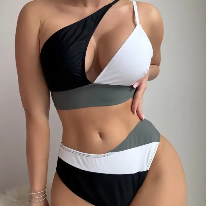 Traje de baño bikini sexy con tiras, nuevo estilo de verano 2025 - 1