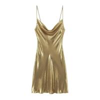 OUWU- Vestido elegante sin tirantes con espalda descubierta en tonos metálicos multicolor de moda Primavera 2025 Ropa de mujer - details 12