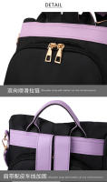 Mochila antirrobo negra para mujer, morral sencillo a la moda, informal, pequeña, impermeable, para viaje - details 25