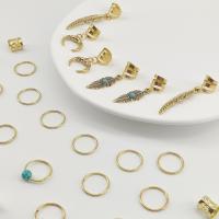 31 Uds. Anillo para el cabello ahuecado turquesa, Clips para puños de Metal para trenzado de cabello, cuentas para rastas, candados para rastas, trenzas sucias, tubos para trenzas de cabello - details 3