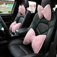 Funda de Asiento de Seda de Hielo Rosa BUNO Almohada de Cabeza Transpirable para Mujer en Verano - details 1