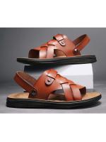 Sandalias de verano para hombre, nuevas, transpirables, de suela blanda, para playa, estilo británico, de talla grande - details 2