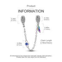 Encantos de Pulgas de Plata Esterlina S925 100% para Mujeres Joyería Fina de Cumpleaños Ajuste a Pulseras Originales de 3mm DIY con Cuentas Material Principal de Metal: Zircon - details 13