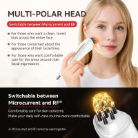 ANLAN Masajeador de Puntos de Acupuntura RF, Diseño de Doble Cabezal y Doble Modo, EMS Alivia la Fatiga, RF+EMS Reafirmante de Piel, Dispositivo de Belleza para el Cuidado Facial, Carga Tipo-C para el Hogar y en Movimiento, Autocuidado para Rostro, Cuello - details 3