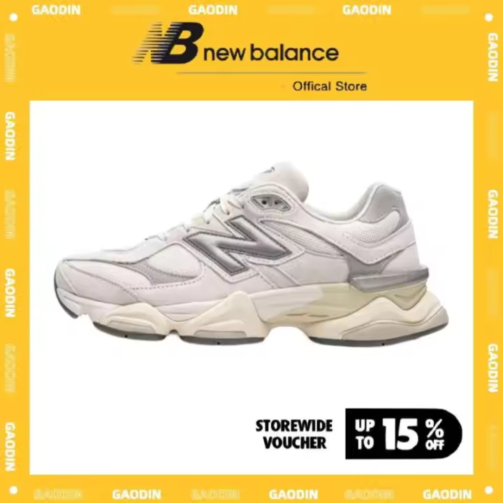 Leten NB9060 Gris Blanco para Hombre y Mujer Retro Casual Zapatos para Correr Zapatillas Zapatos de Trabajo - 1