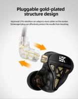 KZ DQS-auriculares con cable de Metal y micrófono, intrauditivos con Monitor, música, deporte, videojuegos, cancelación de ruido, HIFI - details 6