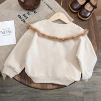 Sudadera de flores para niña, punto grueso de algodón, ropa coreana para niños, adecuada para todas las estaciones - details 9