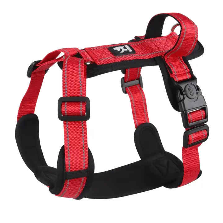 Arneses para Perros Medianos Reflectantes, Lavables, Diseño a Rayas Ideal para Paseos - 1