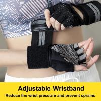 Guantes de Levantamiento de Pesas para Hombre y Mujer Equipo de Fitness Portátil con Soporte para Muñeca para Entrenamiento Cossfit Protección para Ejercicio en Gimnasio - details 12