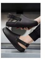 Birken verano Casual ropa exterior sandalias nueva moda talla grande media cerda perezoso suela gruesa zapatillas de hombre botón - details 6