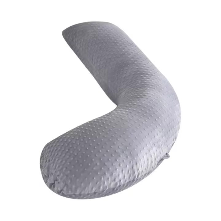 Almohada de maternidad minimalista en forma de J, desmontable, suave para la piel, almohada para dormir - 1