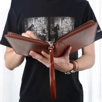 Carpeta de archivos portátil de cuero PU, carpeta de 6 anillas, tarjetero con calculadora, almacenamiento de documentos para cuaderno de hojas sueltas - details 1