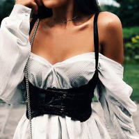 Cinturón de Cuero Vintage Steampunk Chaleco Corset Ancho Estilo Deportivo y al Aire Libre - details 7