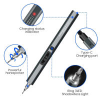 Llave de destornillador eléctrica WOZOBUY 50 en 1 Kit de herramientas de reparación recargable con Tipo-C para smartphones juguetes PC - details 3