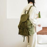 Linda mochila con cordón de estilo coreano, gran capacidad, diseño de nicho, bolsa de nailon suave y ligera, bolsa plegable para libros, bolso de hombro para exteriores - details 22