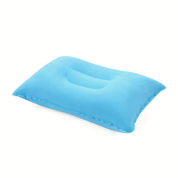 2pcs Cómodo Cojín Inflable para Oficina, Coche, Camping, Senderismo y Siesta - Soporta Cuello y Lumbar - 1