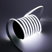 Tira de luces LED COB regulable de 12V, cinta Flexible FOB de 320Leds/m con enchufe de alimentación de interruptor, Blanco RA90/blanco cálido/Rojo/verde/azul - details 10