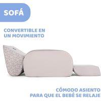 Infantil Convertible en Chaise Longue y Butaca, Sofá, 3 Configuraciones, Silla Cómoda y Ligera, Transformable, Puff Niños a Partir de 12 Meses, Color Rojo, 1 Unidad - details 8