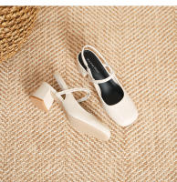 Zapatos de tacón cuadrado con tiras y charol con punta cuadrada - details 33