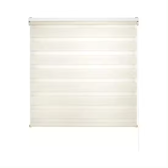Estor Enrollable Noche y Día – Estor Noche y Día Fácil Instalación Pared o Techo - Estor Ventana Doble Tejido – Estor Enrollable Día y Noche para Ventanas - 1