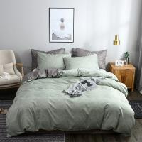 Juego de Cubierta de Edredón de Doble Cara en North America Diseño Simple AB para Cama Doble King Queen Tamaño Quilts Covers Comforter Cubierta de Ropa de Cama - details 7