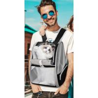 ALLSOPETS Mochila para Mascotas, Bolsa Portátil y Plegable para Gatos Perros, Bolsa Cómoda y Transpirable para Mascotas con Alfombrilla Extraíble, Viajes Camping, Azul - details 19