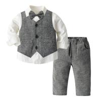 Ropa de primavera y otoño para niños nuevos productos, conjunto de tres piezas de traje para niños - details 8