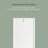 Armario de Baño de Metal 3 Estantes y 2 Cajones Blanco Tamaño 30 x 30 x 144 cm - details 3