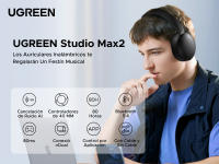 UGREEN HP205 Hi-Res Hitune Studio Max2 ANC Auriculares inalámbricos Bluetooth 5.4 Auriculares sobre la oreja con cancelación de ruido - details 0
