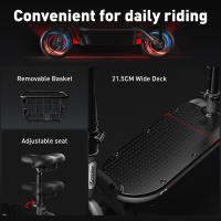 iScooter F2 Patinete Eléctrico Plegable para Adultos con Asiento 30KM/H 500W Tablas de Skate - details 11