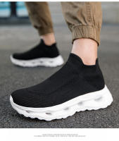 Zapatillas de moda para hombre Flyknit Mesh Stretchy Soft Sole Zapatos casuales al aire libre Zapatos para correr - details 21