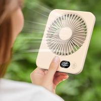 Mini Ventilador USB Recargable Portatil Silencioso, 5 Velocidades 180 °   Plegable Viento Fuerte para Oficina, Mesa, Hogar, Fitness, Viajes, Camping, Exterior - details 13