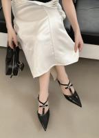 Sandalias Planas de Moda para Mujer Tacones Altos de Charol Puntiagudos - details 32