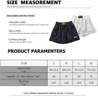 Pantalones cortos deportivos de secado rápido con logo de la tendencia de moda superior de 2025, pantalones casuales de playa de cinco piezas para parejas de verano - details 13