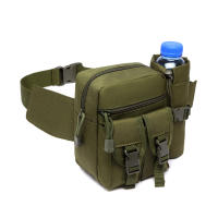 Piñonera táctica de nailon para hombre, teléfono con bolsa para botella de agua, deportes al aire libre, ejército, caza - details 8