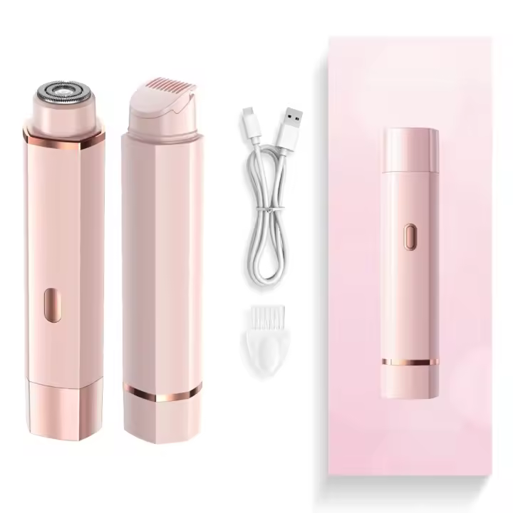 Recortador de bikini para mujer, maquinillas de afeitar eléctricas 2 en 1 para mujer, resistente al agua IPX7, afeitadora húmeda y seca recargable por USB, adecuada para depilación en todo el cuerpo - 1