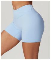 Pantalones Cortos de Yoga de Nylon Suave Cintura Alta para Entrenamiento y Ciclismo - details 17