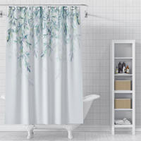 Cortina de ducha sin perforaciones, colores vivos, flor silvestre X 180cm, decoración de Athroom, flor colorida, uso multiusos - details 9