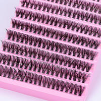 DIY Eyelash Extension Kit 200 Clusters Lashes Kit with Lash Bond and Seal Tweezer for Self Application at Home - details 2